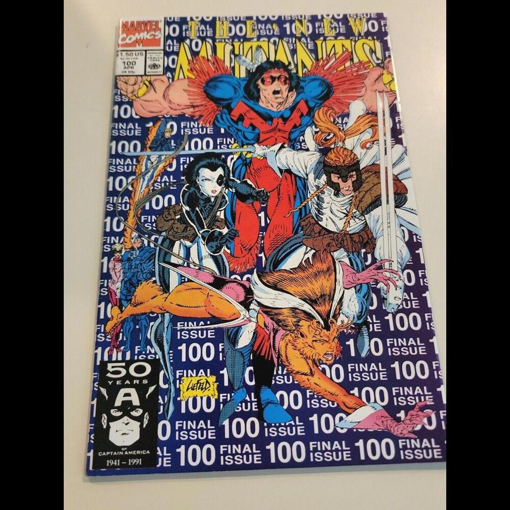The New Mutants – SIGNED by Fabian Nicieza ! FINAL ISSUE, Vol 1 #100, April 1991